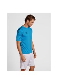 Koszulka sportowa męska Hummel Core XK Poly T-Shirt S/S. Kolor: niebieski
