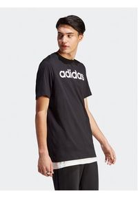 Adidas - adidas T-Shirt Essentials Single Jersey Linear Embroidered Logo T-Shirt IC9274 Czarny Regular Fit. Kolor: czarny. Materiał: bawełna #5
