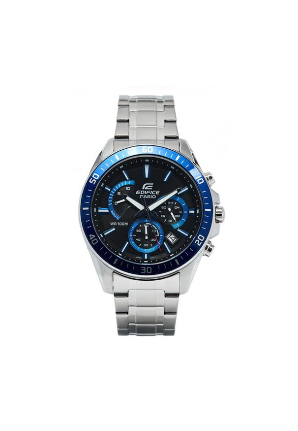 Casio Zegarek EFR-552D-1A2VUEF Srebrny. Kolor: srebrny