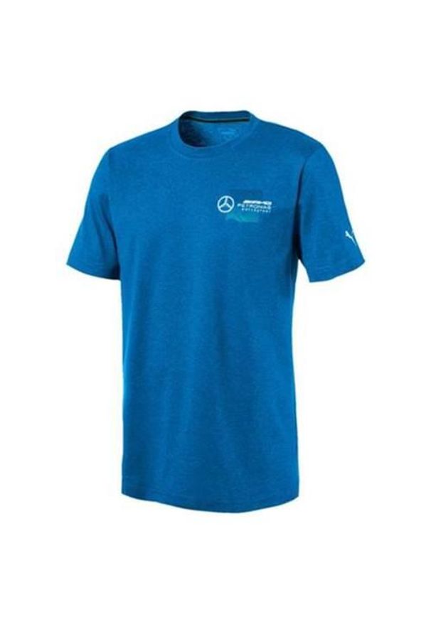 Koszulka treningowa męska Puma Amg Logo Tee. Kolor: niebieski. Długość rękawa: krótki rękaw. Długość: krótkie