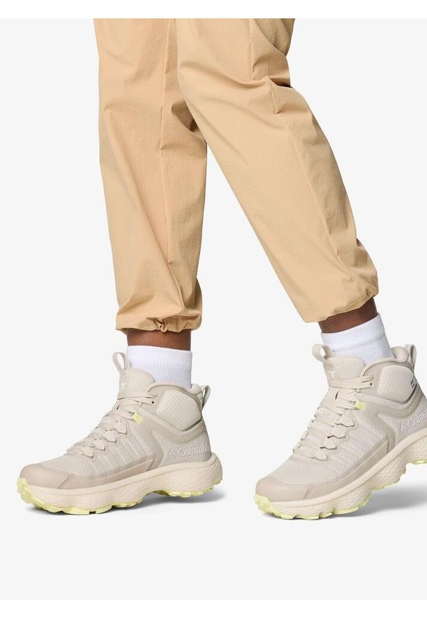 columbia - Buty turystyczne damskie Columbia Escape Thrive Titanium Mid Outdry. Kolor: beżowy. Styl: sportowy