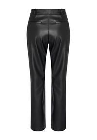 Hugo - HUGO Spodnie z imitacji skóry Hamunelle-1 50546824 Czarny Flare Fit. Kolor: czarny. Materiał: skóra #8