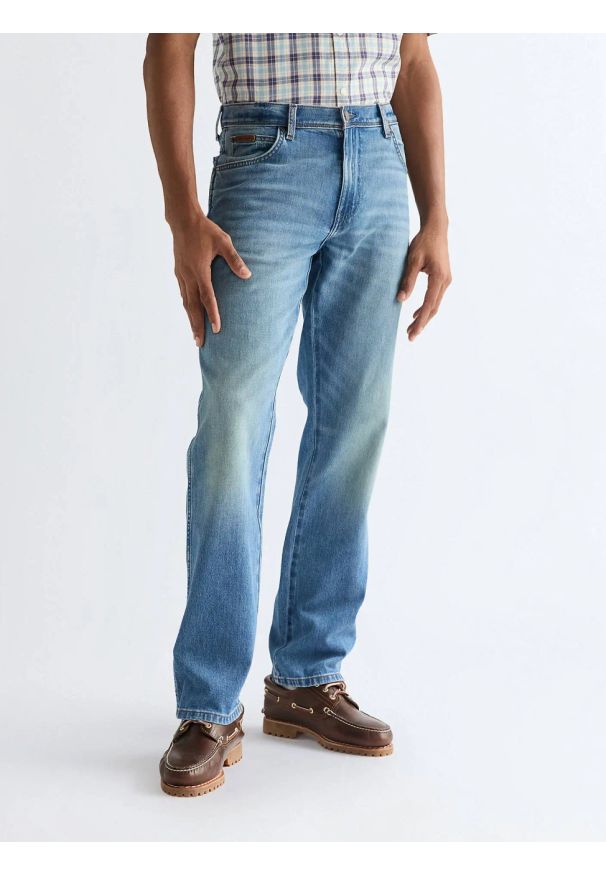 Wrangler - MESKIE SPODNIE WRANGLER TEXAS HARBOR BLUE 112378690