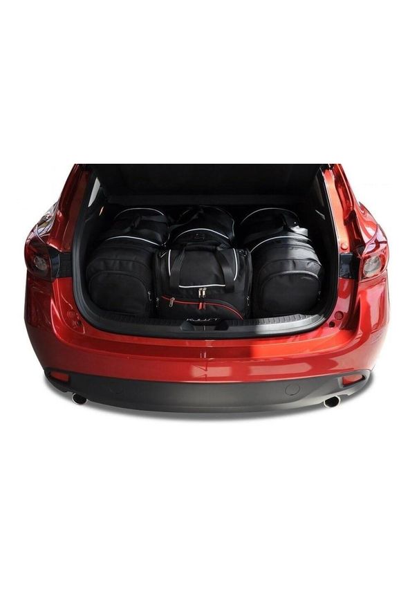 KJUST - Torby Do Bagażnika Mazda 3 Hatchback 2013-2018 4Szt Kjust. Kolor: czarny. Styl: sportowy