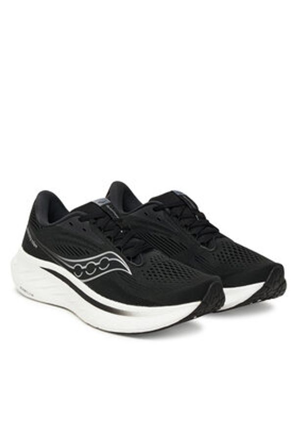 Saucony Buty do biegania Ride 18 S11000 Czarny. Kolor: czarny. Materiał: materiał