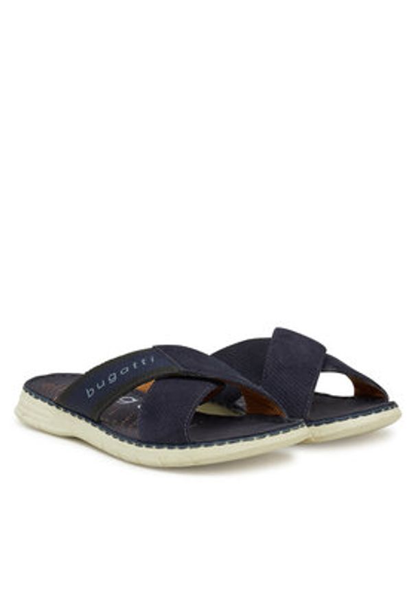 Bugatti Klapki 315-A3286-1469-4141 Granatowy. Kolor: niebieski. Materiał: materiał