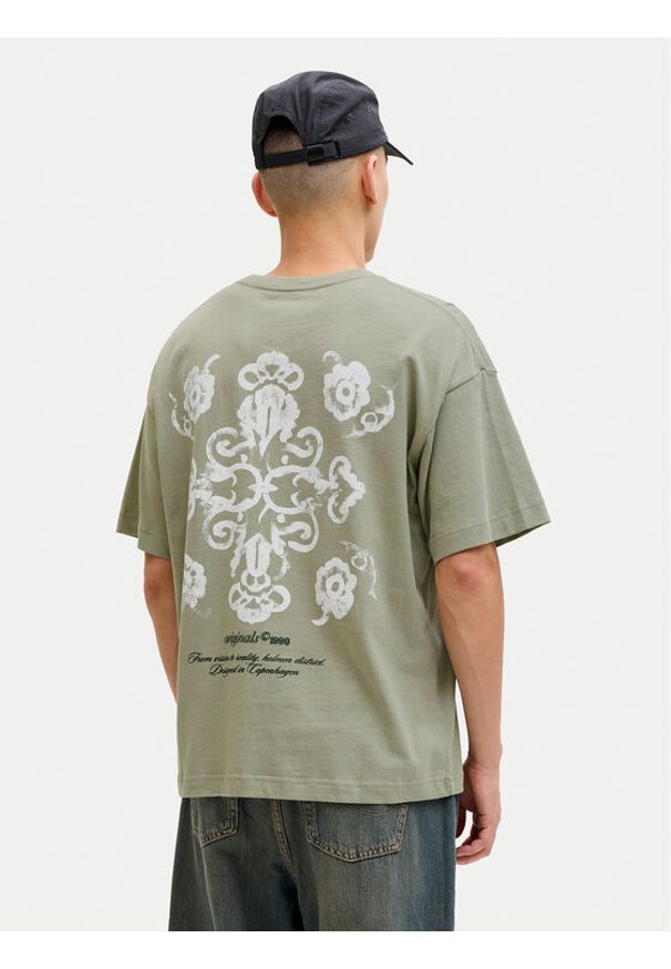 Jack & Jones T-Shirt Montauk Back 12290892 Zielony Regular Fit. Kolor: zielony. Materiał: bawełna