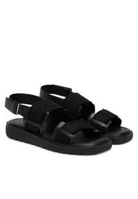 Calvin Klein Sandały Sq Molded Sandal Webb HW0HW02872 Czarny. Kolor: czarny. Materiał: materiał #5