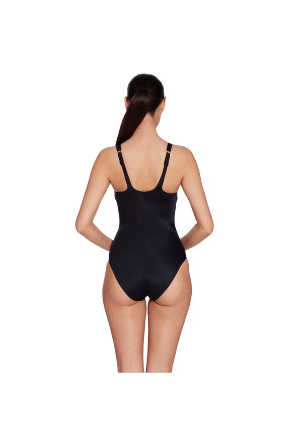 ZOGGS - Damski kostium kąpielowy 1-częściowy Zoggs Sydney U Back. Kolor: czarny, wielokolorowy, biały