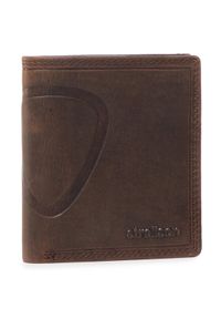 Strellson Mały Portfel Męski Billfold Q7 4010000047 Brązowy. Kolor: brązowy. Materiał: skóra