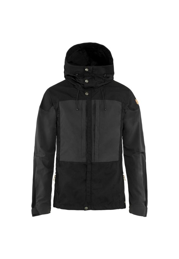 Fjällräven - Kurtka przeciwwiatrowa męska Fjallraven Keb Jacket. Kolor: czarny, szary, wielokolorowy. Materiał: softshell. Sport: turystyka piesza