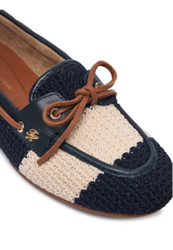 TOMMY HILFIGER - Tommy Hilfiger Mokasyny Th Flex FW0FW09506 Granatowy. Kolor: niebieski. Materiał: materiał