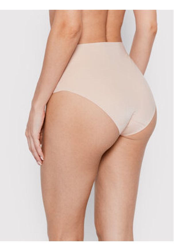 Chantelle Figi klasyczne z wysokim stanem Pure Light C10M80 Beżowy. Stan: podwyższony. Kolor: beżowy. Materiał: syntetyk