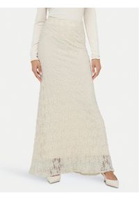 only - ONLY Spódnica maxi Albina 15372797 Beżowy jasny Slim Fit. Kolor: beżowy. Materiał: syntetyk #1