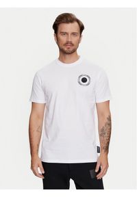 Plein Sport T-Shirt FADC MTK7542 STE003N Biały Slim Fit. Kolor: biały. Materiał: bawełna. Styl: sportowy