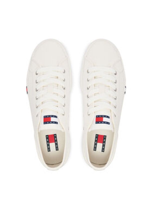 Tommy Jeans Tenisówki Archive Y2K EN0EN02956 Biały. Kolor: biały. Materiał: materiał