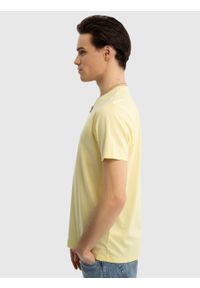 Big-Star - Koszulka męska bawełniana żółta Zorky 200. Okazja: na co dzień. Kolor: żółty. Materiał: bawełna. Wzór: nadruk. Sezon: lato. Styl: casual, elegancki