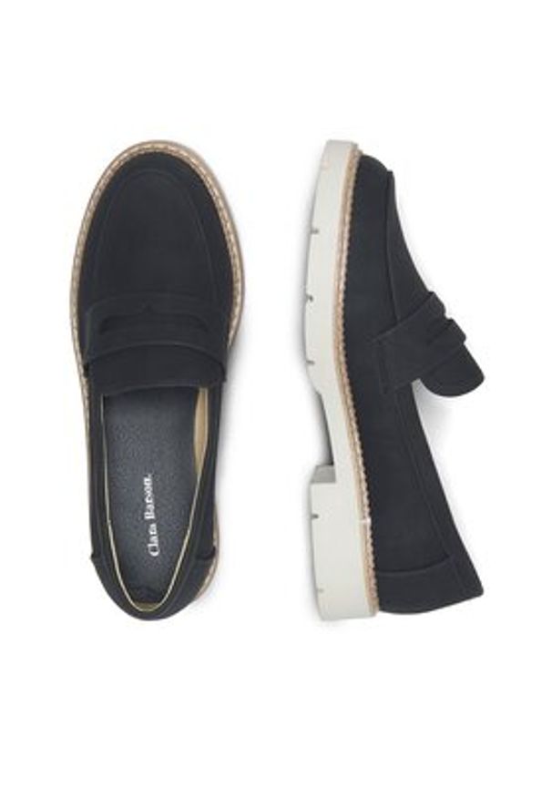 Clara Barson Mokasyny WS5885-01A Czarny. Kolor: czarny. Materiał: syntetyk