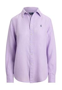 Polo Ralph Lauren Koszula 211970730513 Fioletowy Classic Fit. Typ kołnierza: polo. Kolor: fioletowy. Materiał: len #5