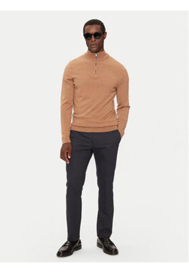 JOOP! Chinosy 17 JT-18Hank12-W 30043734 Granatowy Slim Fit. Kolor: niebieski. Materiał: bawełna, syntetyk