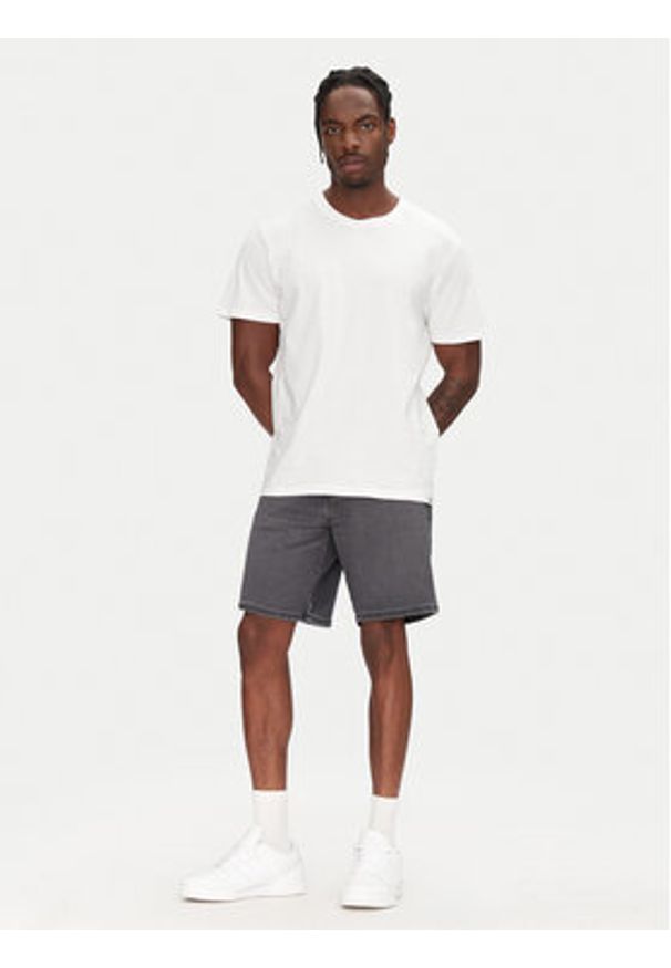 Wrangler Szorty jeansowe Frontier 112364834 Szary Relaxed Fit. Kolor: szary. Materiał: bawełna