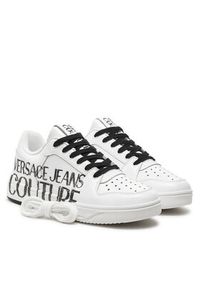 Versace Jeans Couture Sneakersy 76YA3SJ5 Biały. Kolor: biały. Materiał: skóra #6