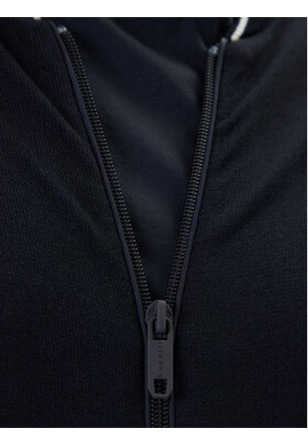 Bugatti Sweter 7600-85570D Granatowy Regular Fit. Kolor: niebieski. Materiał: syntetyk