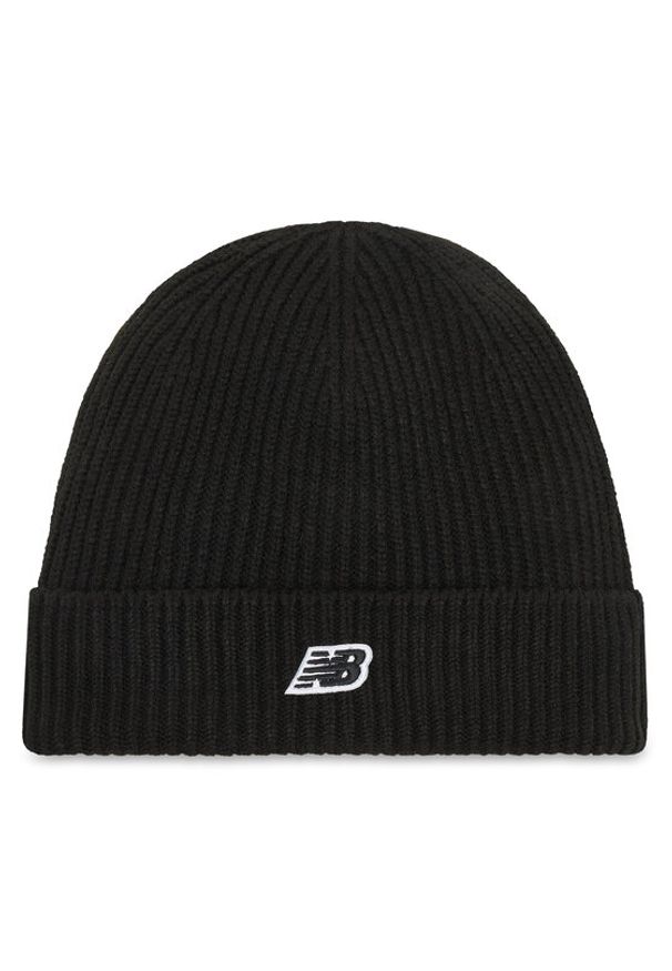 New Balance Czapka Winter Watchman Beanie Patch V3.0 LAH53008BK Czarny. Kolor: czarny. Materiał: akryl, materiał