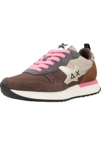 Buty SUN68 SCPZ45216 Brązowy. Kolor: brązowy. Materiał: tkanina. Styl: sportowy