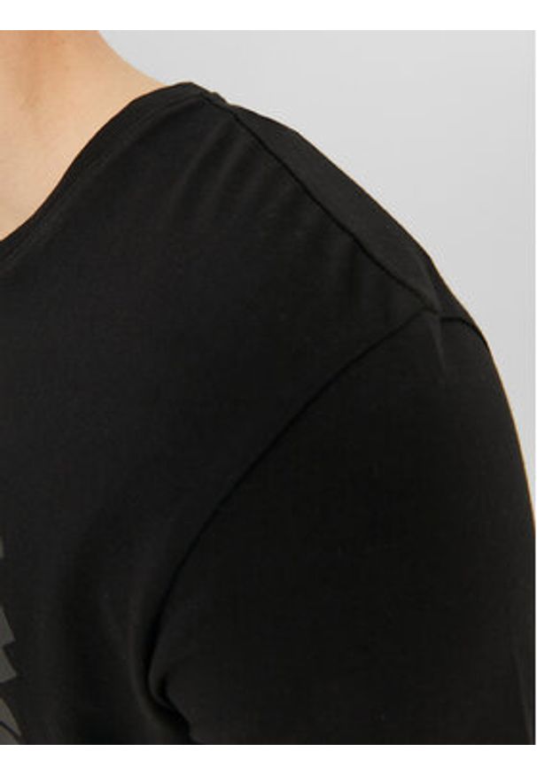 Jack & Jones - Jack&Jones T-Shirt Corp 12151955 Czarny Standard Fit. Kolor: czarny. Materiał: bawełna
