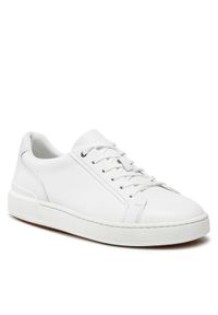 Clarks Sneakersy Court Lite Move 261697157 Biały. Kolor: biały. Materiał: skóra #1
