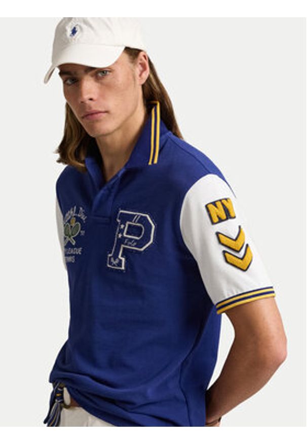 Polo Ralph Lauren Polo 710964978001 Niebieski Classic Fit. Typ kołnierza: polo. Kolor: niebieski. Materiał: bawełna