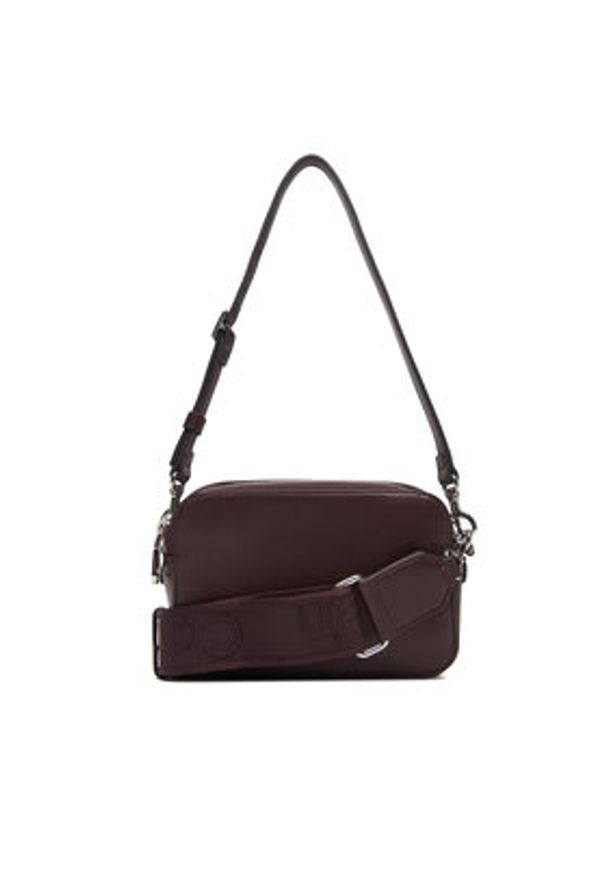Calvin Klein Torebka LV04F3165G Bordowy. Kolor: czerwony. Materiał: skórzane