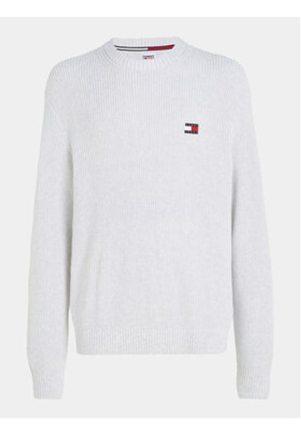 Tommy Jeans Sweter Tonal Xs Badge DM0DM17776 Szary Regular Fit. Kolor: szary. Materiał: bawełna