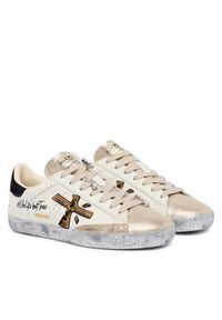 Premiata Sneakersy STEVEND VAR 7605K Biały. Kolor: biały. Materiał: skóra