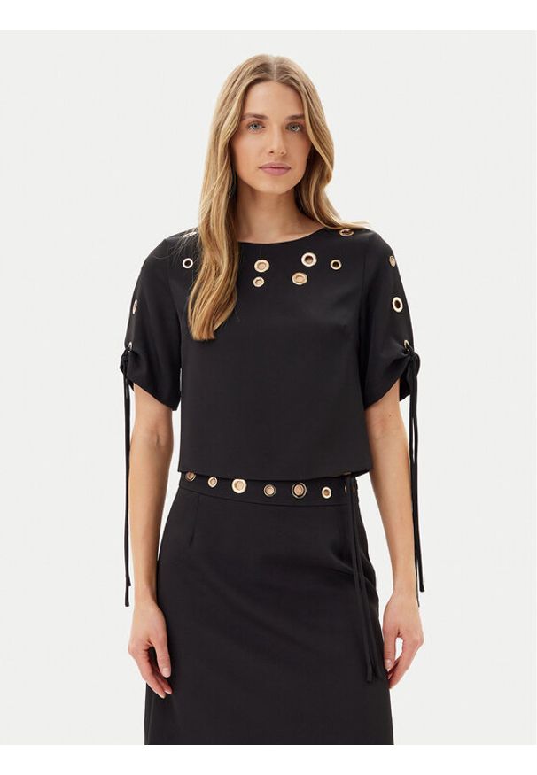 Artigli Bluzka ACBL000743 Czarny Regular Fit. Kolor: czarny. Materiał: syntetyk