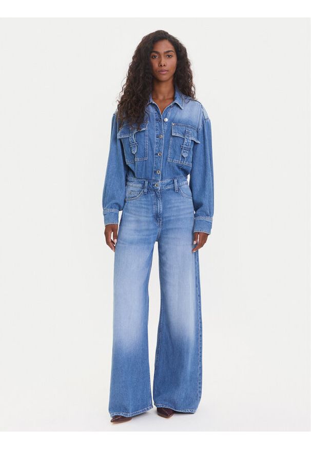 Guess Kombinezon W5YD58 D5B94 Niebieski Regular Fit. Kolor: niebieski. Materiał: syntetyk