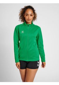 Bluza sportowa damska Hummel half zip Core XK. Kolor: zielony. Materiał: dresówka