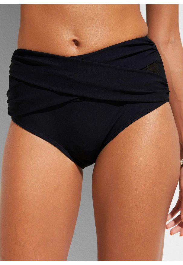 bonprix - Figi bikini shape, lekki stopień modelowania sylwetki. Kolor: czarny