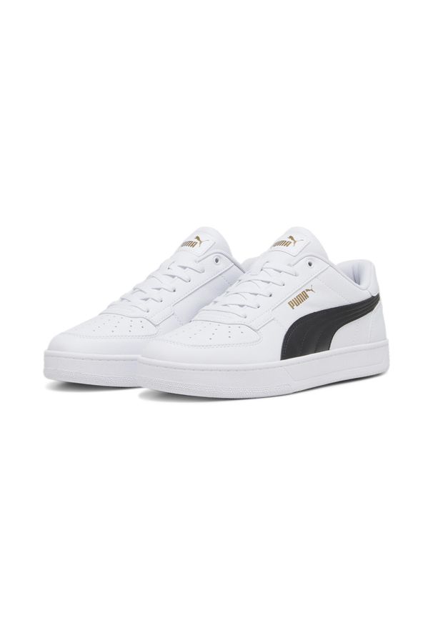 Puma - Sneakersy Caven 2.0 PUMA White Black Gold. Kolor: biały, czarny, żółty, wielokolorowy. Sezon: lato