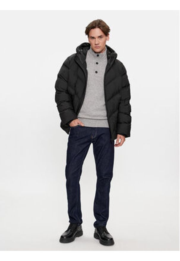 Calvin Klein Sweter K10K111960 Szary Regular Fit. Kolor: szary. Materiał: syntetyk