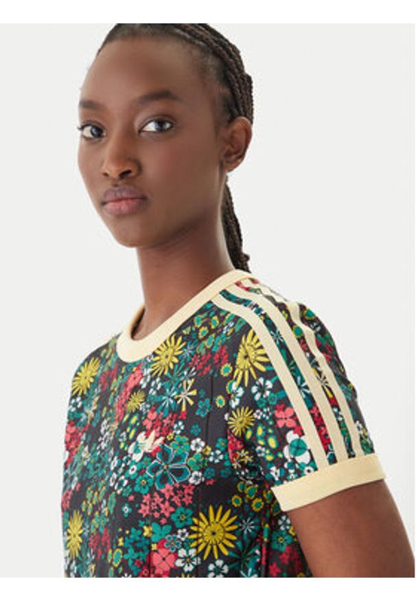 Adidas - adidas T-Shirt Liberty London 3-Stripes KD5560 Kolorowy Regular Fit. Materiał: syntetyk. Wzór: kolorowy