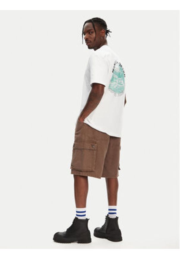 Hunter T-Shirt Rasputin HARM0057251 Biały Relaxed Fit. Kolor: biały. Materiał: bawełna