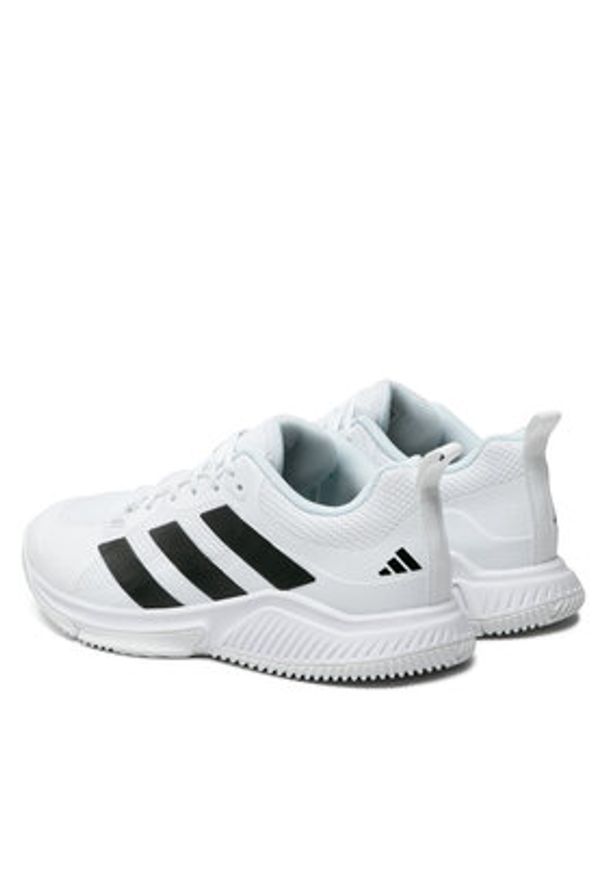 Adidas - adidas Buty halowe Court Team Bounce 2.0 Shoes HR1239 Biały. Kolor: biały. Materiał: materiał