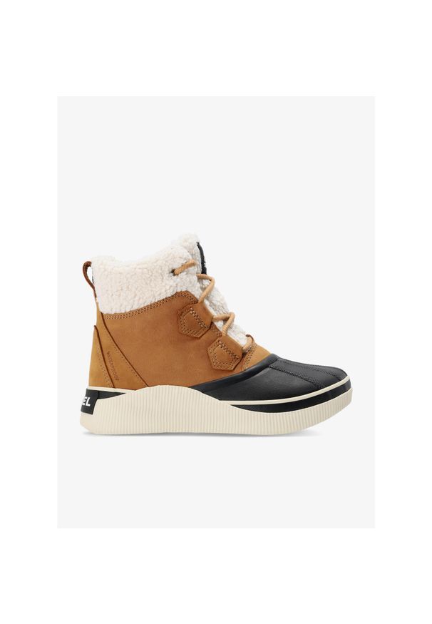 sorel - Buty zimowe damskie Sorel Out N About IV Chillz WP. Kolor: brązowy. Sezon: zima. Styl: sportowy