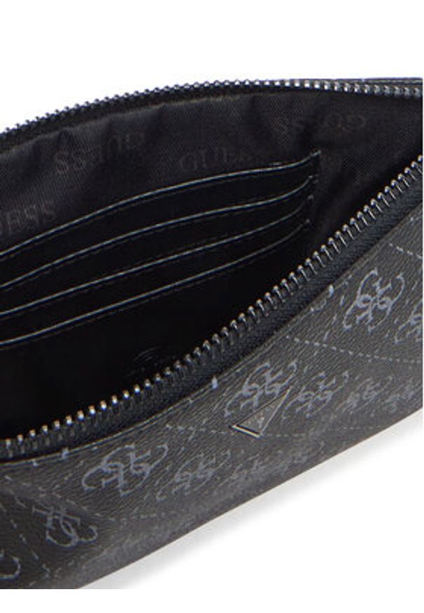 Guess Saszetka PMHULO P5237 Czarny. Kolor: czarny. Materiał: skóra