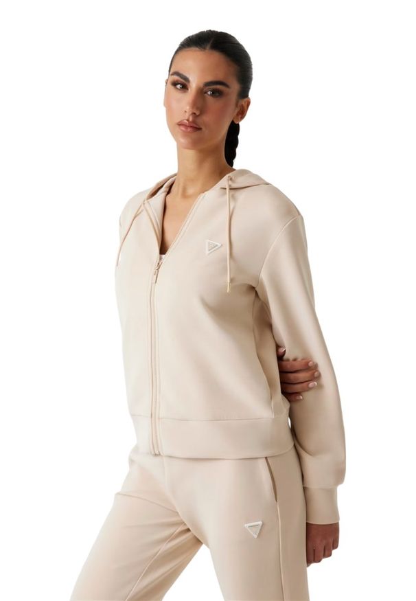 Guess - GUESS Damska bluza w kolorze taupe Olympe, Rozmiar XL. Kolor: beżowy