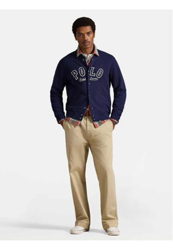 Polo Ralph Lauren Bluza 710P04875001 Granatowy Regular Fit. Typ kołnierza: polo. Kolor: niebieski. Materiał: bawełna, syntetyk