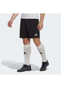 Adidas - Entrada 22 Training Shorts. Kolor: czarny. Materiał: materiał, poliester. Sport: piłka nożna
