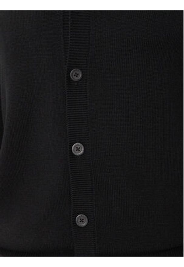 Armani Exchange Kardigan 6DZE1G ZM1LZ 1200 Czarny Regular Fit. Kolor: czarny. Materiał: bawełna